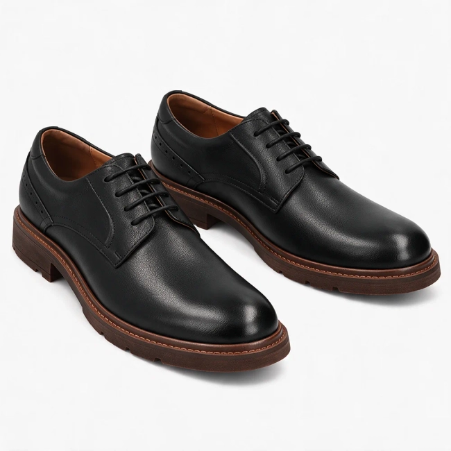 Leather shoes Filippo MP8013/26 BK black