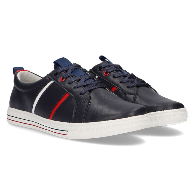 Leather shoes Filippo DP2045/21 NV navy blue