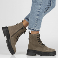 Leather ankle boots Filippo DBT4216/22 GR grey