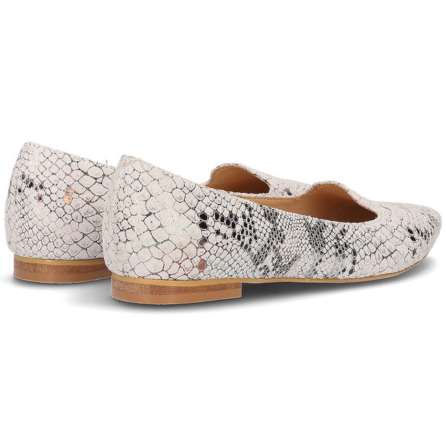 Leather ballerinas Alexio Giorgio 779 gray