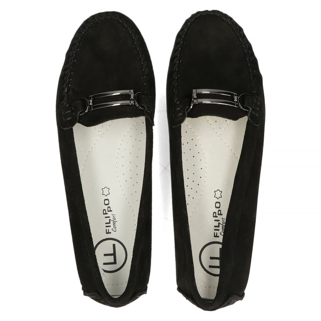 Leather shoes Filippo DP1202/23 BK Black