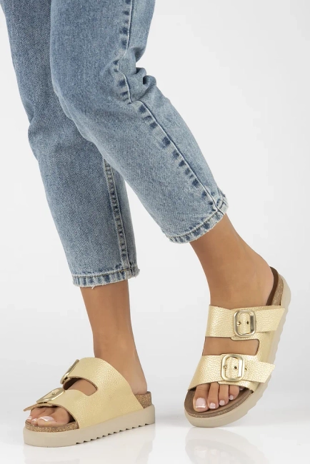 Slippers Yokono TUNEZ-130 PER PLATINO gold