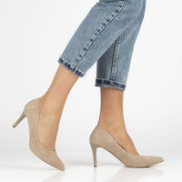 Leather pumps Filippo 2106 beige suede