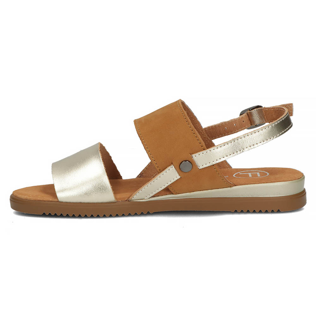 Leather sandals Filippo DS3601/22 GO BR brownish gold