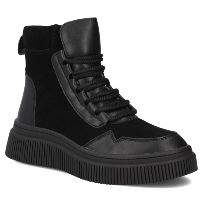 Leather ankle boots Filippo DBT7270/25 BK black