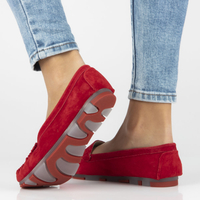 Leather loafers Filippo DP2037/23 RD red