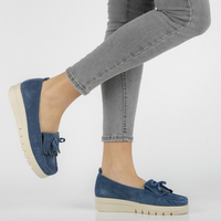 Leather loafers Filippo DP2030/21 BL blue