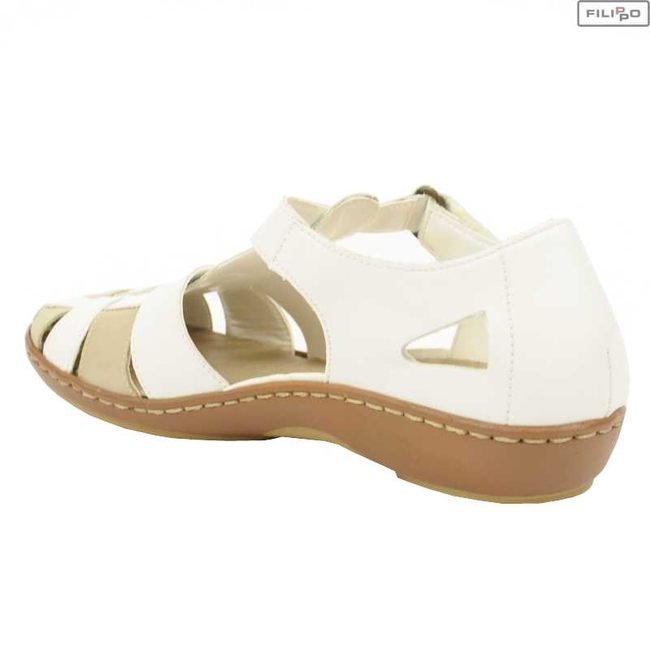 Sandały RIEKER 45869-80 white 8023059