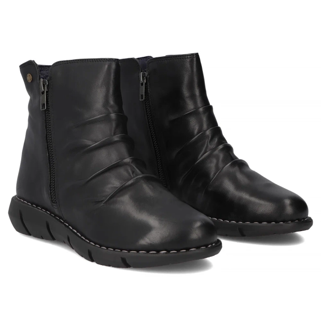 Skórzane botki Maciejka P7232-01/00-7 czarne