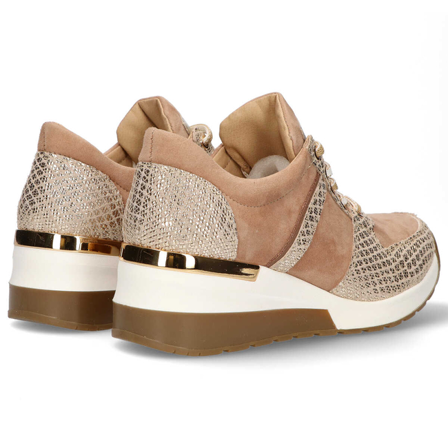 Półbuty Filippo 020 Beż A1/Złoty T1