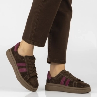 Skórzane sneakersy Filippo DP7981/26 D BR brązowy