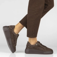 Leather sneakers Filippo DP7653/26 D BR brown