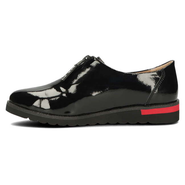 Skórzane półbuty Filippo DP4180/22 BK czarne