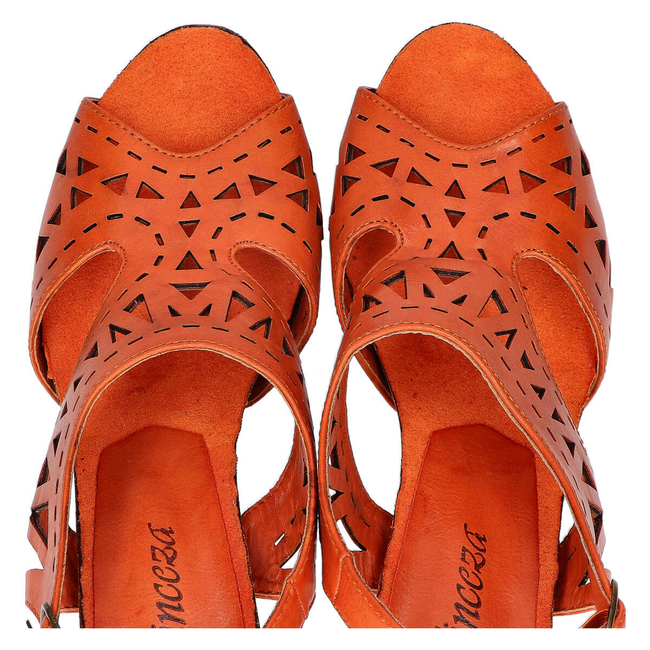 Sandały Damskie Vinceza R14-D-S-256-OR Orange Brown