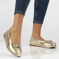 Leather ballerinas Filippo DP6856/25 GO gold