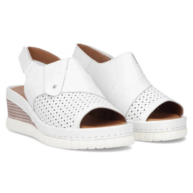 Leather sandals Artiker 54C0540 white