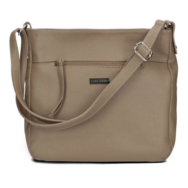 Handbag Toscanio Leather Messenger Bag B63 dark beige