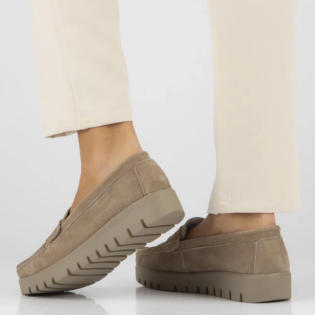 Leather loafers Filippo DP6045/24 BE beige