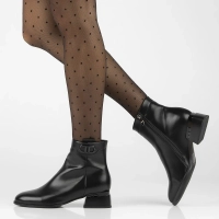 Botki na obcasie Filippo DBT6620/24 BK czarne