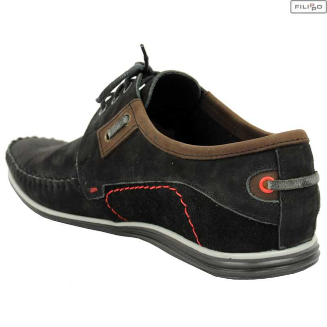 Shoes FILIPPO 846/2 black nubuck 8023664