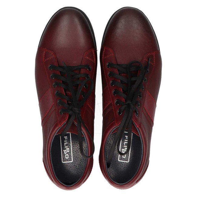 Leather shoes Filippo 2063 burgundy
