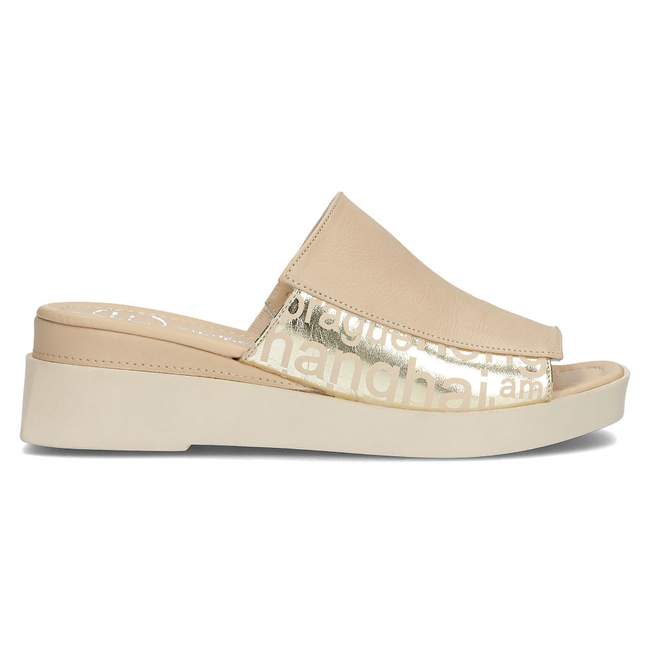 Leather flip-flops Filippo DK3921/22 BE beige