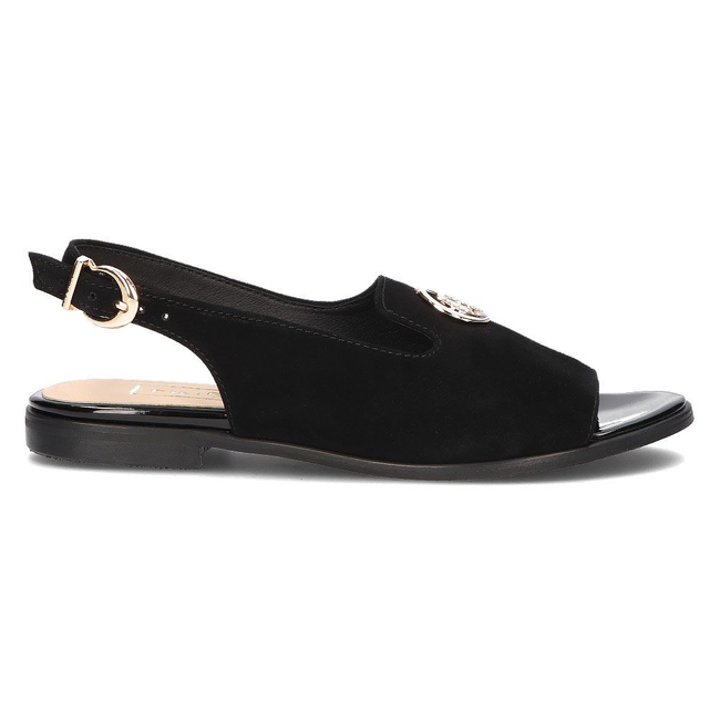 Leather sandals Filippo 116 black suede