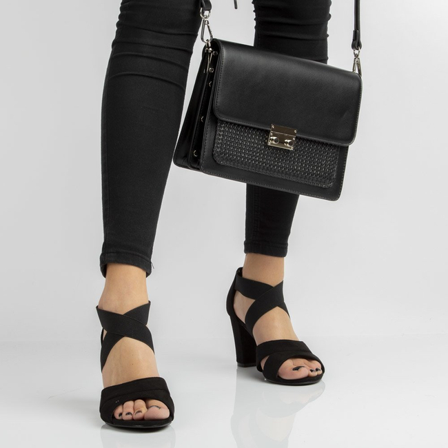 Torebka Filippo Listonoszka TD0153/21 BK czarna plecionka