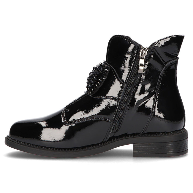 Leather ankle boots Filippo DBT3193/21 BK black