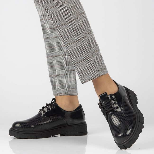 Leather shoes Filippo DP4179/22 BK black