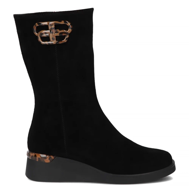 Leather boots Filippo DBT7207/25 BK black