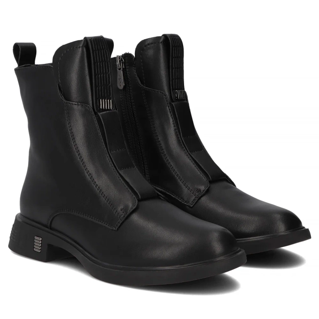 Leather ankle boots Filippo DBT7249/25 BK black