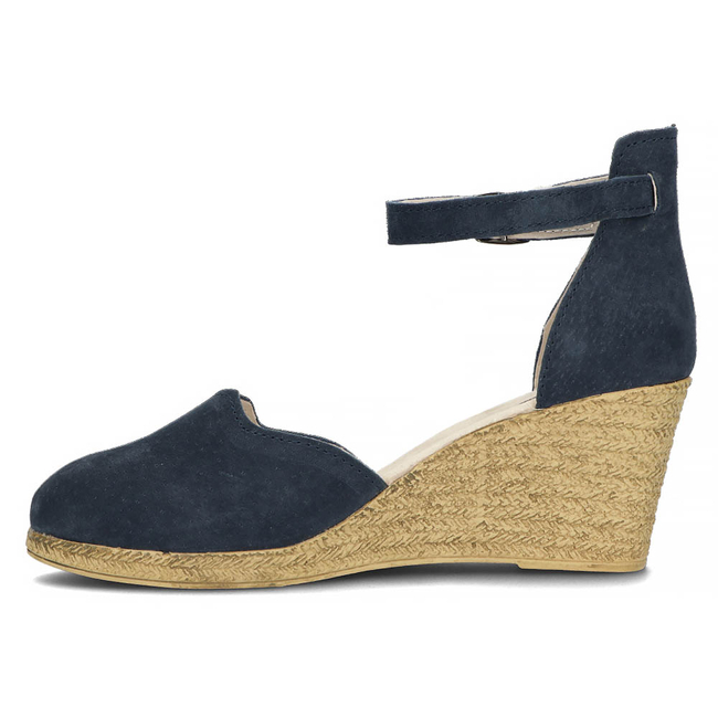 Leather sandals Filippo DS1394/22 NV navy blue