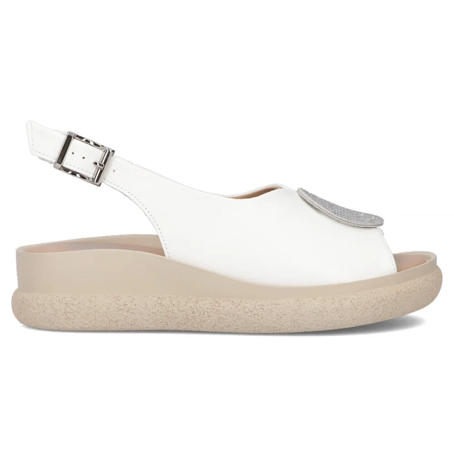 Leather sandals Filippo DS6984/25 WH white