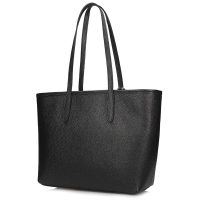 Black leather handbag Toscanio G148