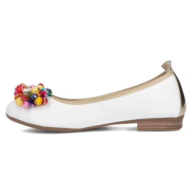 Leather ballerinas Filippo DP6159/24 WH white