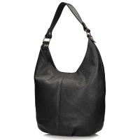 Skórzana torebka Toscanio Shopper F118 czarna
