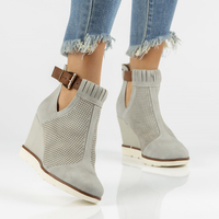 Wedge ankle boots Filippo DBT207/22 GR grey