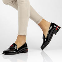 Leather shoes Filippo DP3720/22 BK black