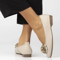 Leather ballerinas Filippo DP6782/25 BE beige