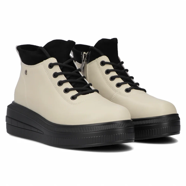 Leather ankle boots DBT6506/24 BE beige