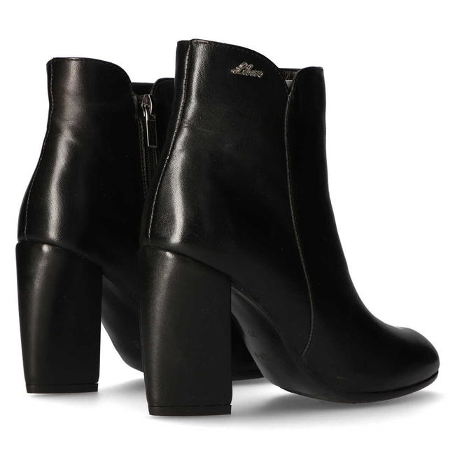 Leather Ankle Boots Libero 1285-8 Black