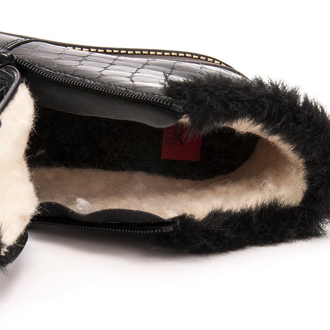 Botki RIEKER 44263 czarne