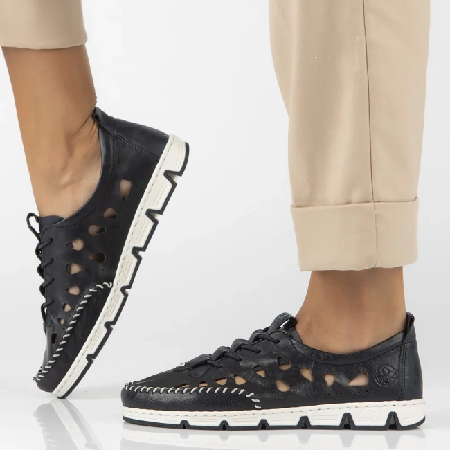 Leather Shoes Filippo 49956-14 blue