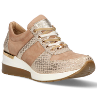 Półbuty Filippo 020 Beż A1/Złoty T1