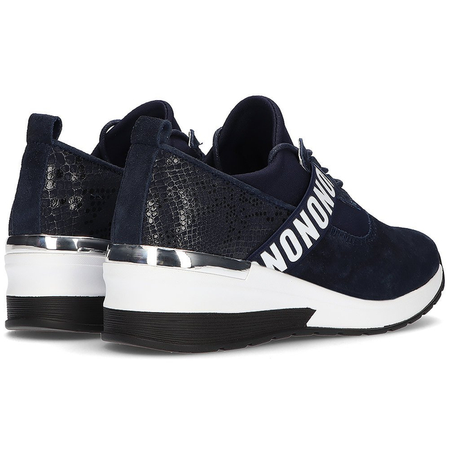 Leather sneakers Filippo DP1388/21 NV navy blue