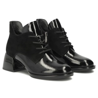 Leather ankle boots Filippo DBT8153/26 BK black