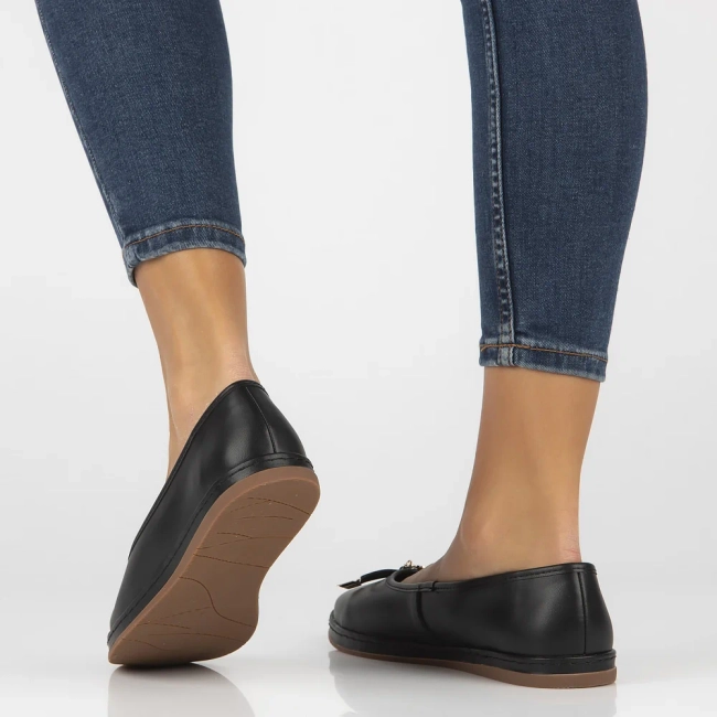 Leather ballerinas Filippo DP6856/25 BK black