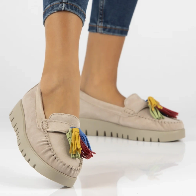 Leather shoes Filippo DP3535/24 BE beige