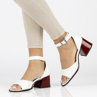 Leather sandals Filippo DS3723/22 WH white